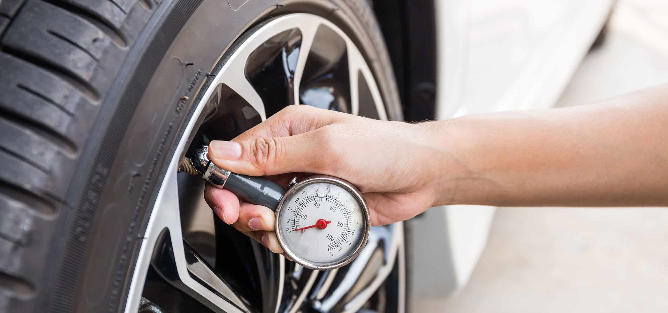 Regular Tyre Pressure Checking New Tyre